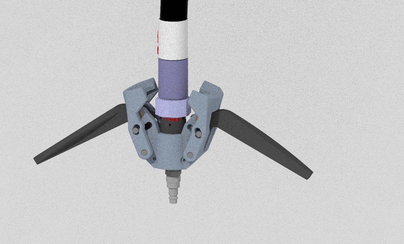Mechanism in open position.