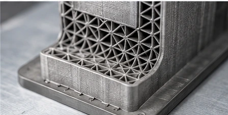 Lightweight internal structure in additively manufactured tooling